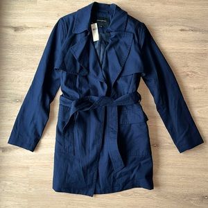 BR navy lightweight soft trench coat